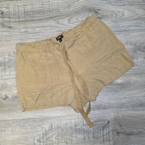Ann Taylor LOFT Soft Loose Fit Drawstring Linen Shorts Size Medium